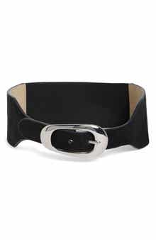Faux Suede Stretch Belt