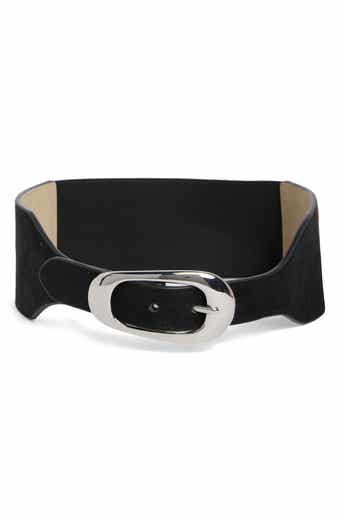 Faux Suede Stretch Belt