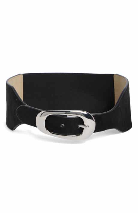 Faux Suede Stretch Belt
