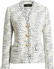 KOBI HALPERIN Sapphire Tweed Jacket