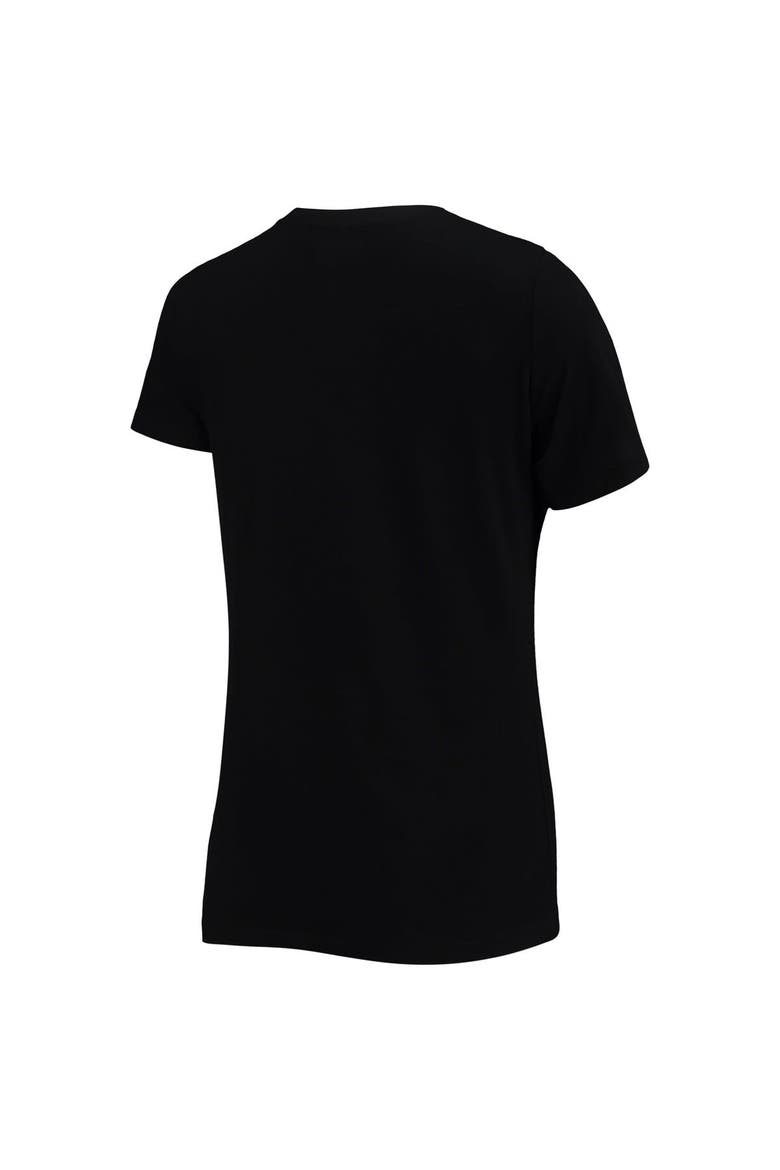 Women's New Era Black Washington Commanders V-Neck T-Shirt, Alternate, color, Black
