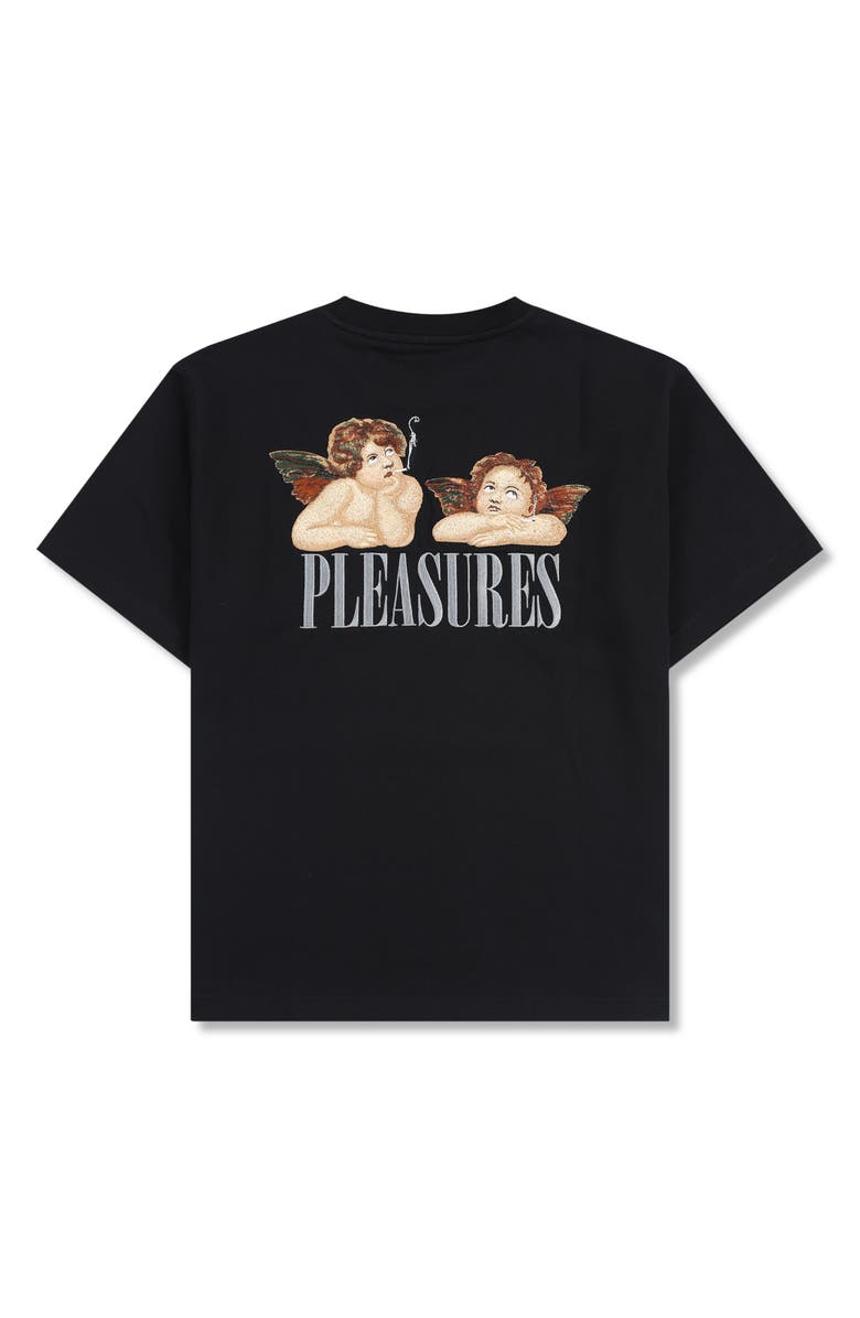 PLEASURES Dynamic Oversize Crewneck T-Shirt, Alternate, color, Black