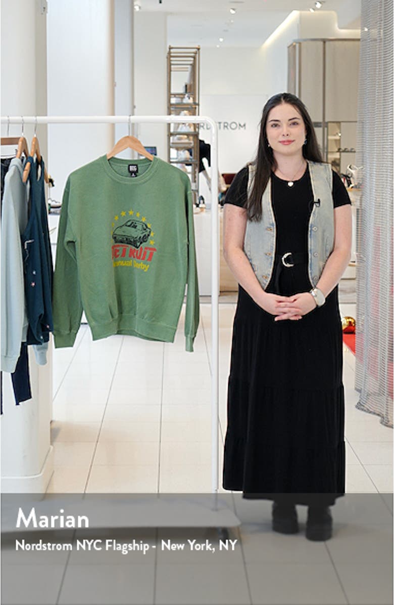 Detroit Cotton Blend Graphic Sweatshirt, sales video thumbnail