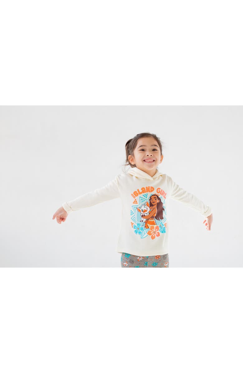 Disney Moana Hoodie & Leggings Set, Alternate, color, White