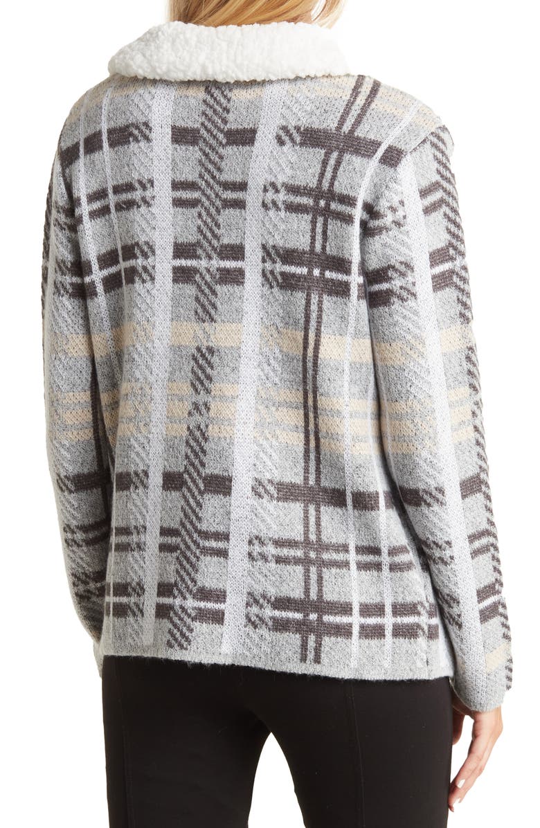 BY DESIGN Thelma Faux Shearling Collared Sweater, Alternate, color, 