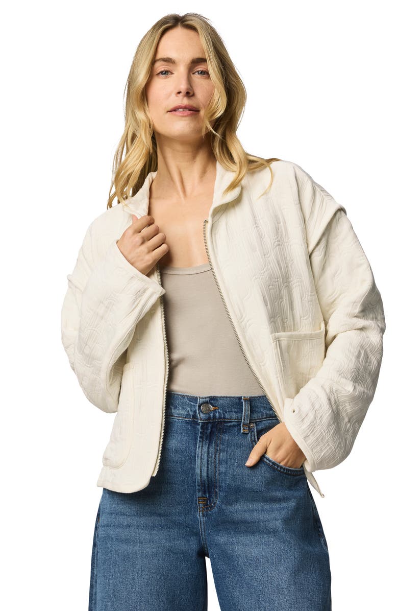 Splendid Dahlia Quilted Jacket, Alternate, color, Moonstone Grey