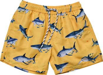 SNAPPERROCK Boys Sunrise Shark Volley Board Short