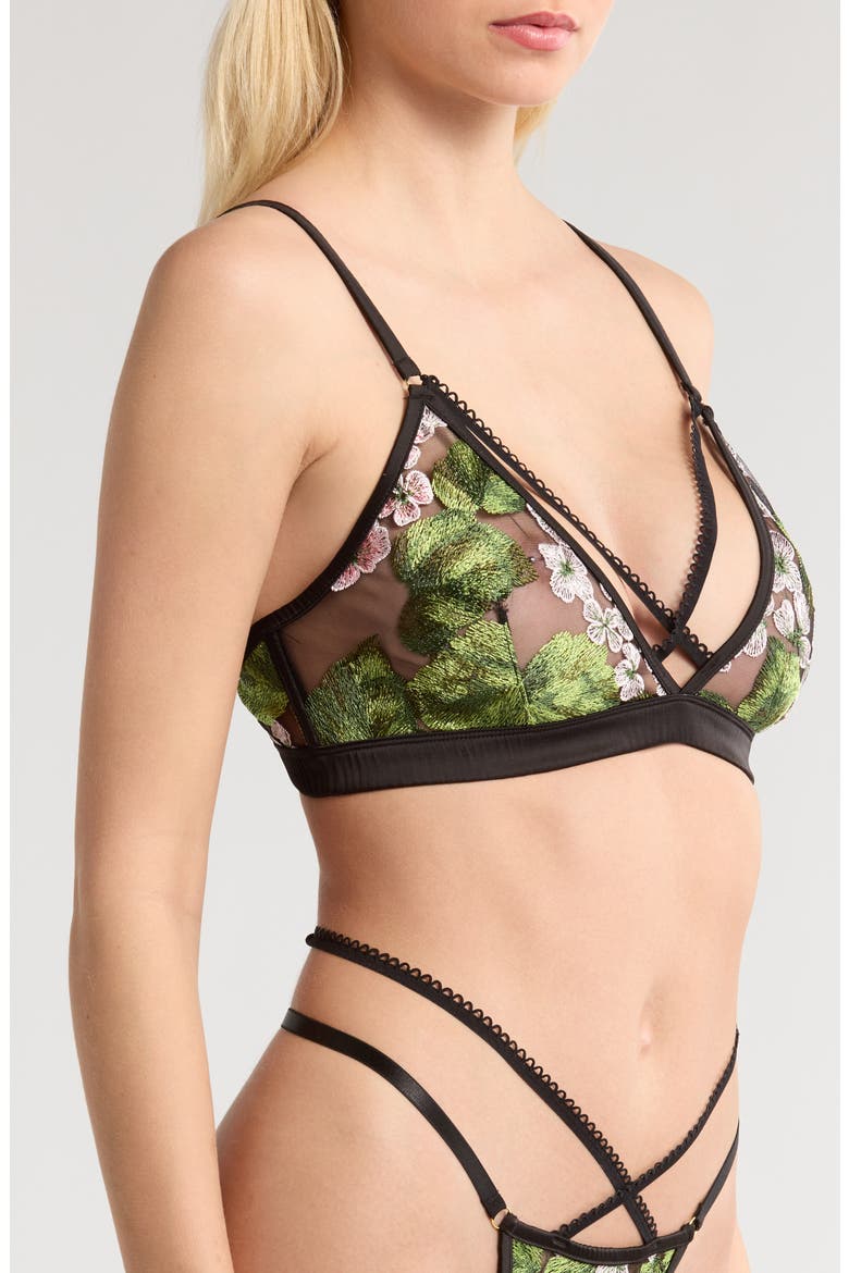 Hydrangea Lace Underwire Bra, Alternate, color, HYDRANGEA NIGHT
