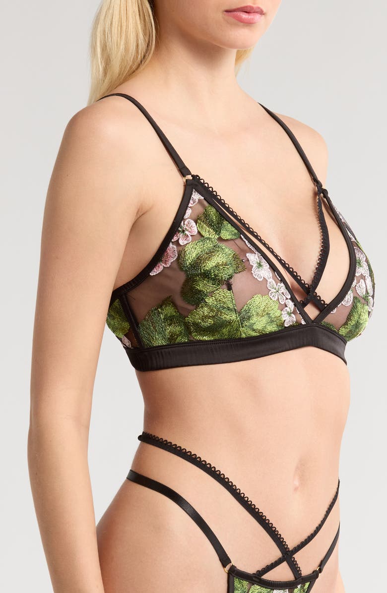 KILO BRAVA Hydrangea Lace Underwire Bra, Alternate, color, Hydrangea Night