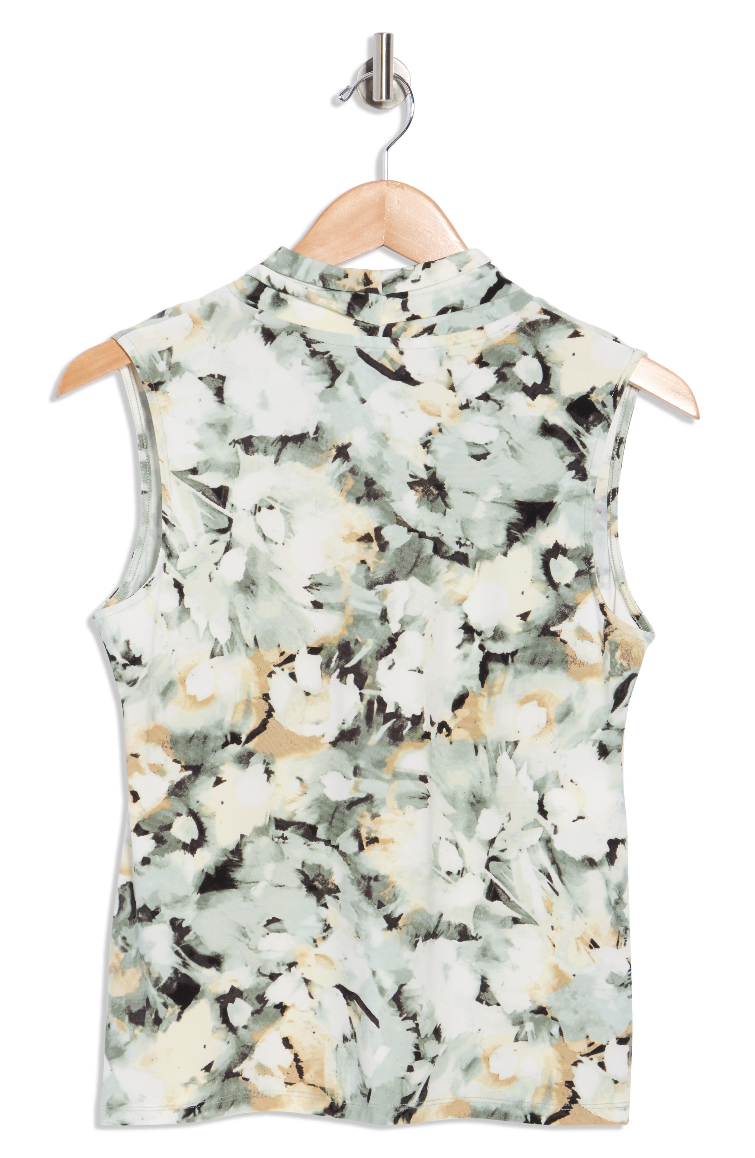 Triple Pleated Neck Sleeveless Top - image 2