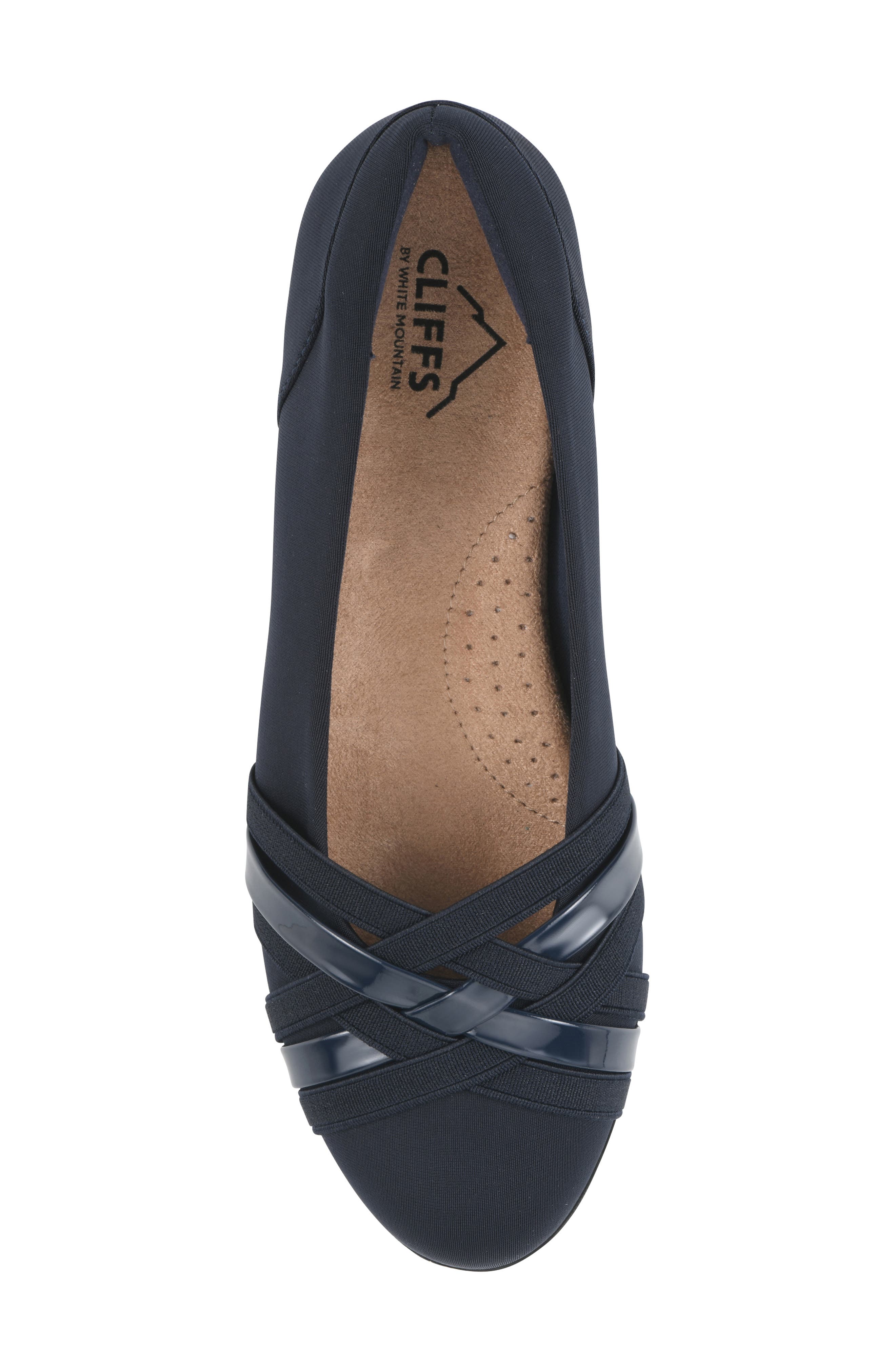 Chic Flat, Alternate, color, NAVY/ NYLON