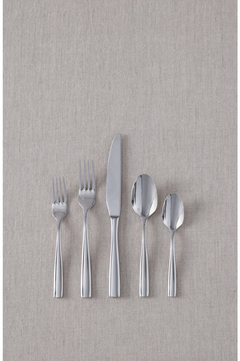 Lucca 5-Piece Place Setting, Main, color, SILVER