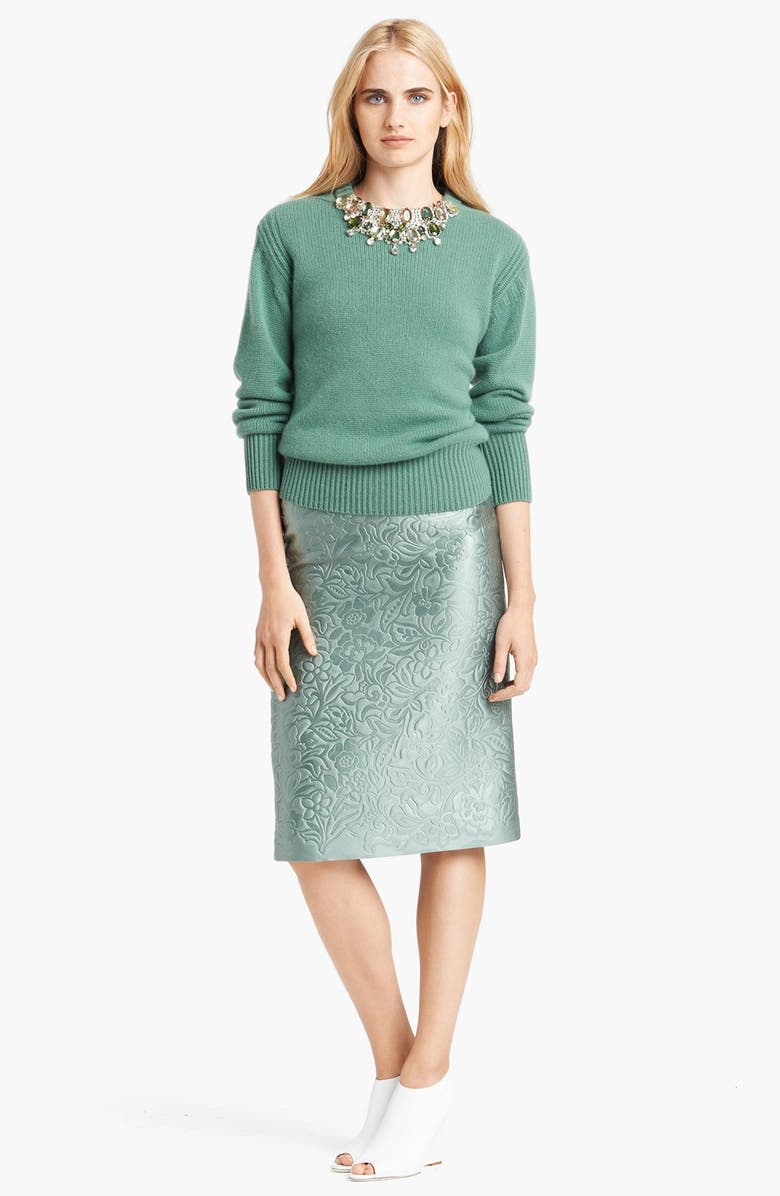 Burberry Prorsum Embellished Sweater, Alternate, color, 
