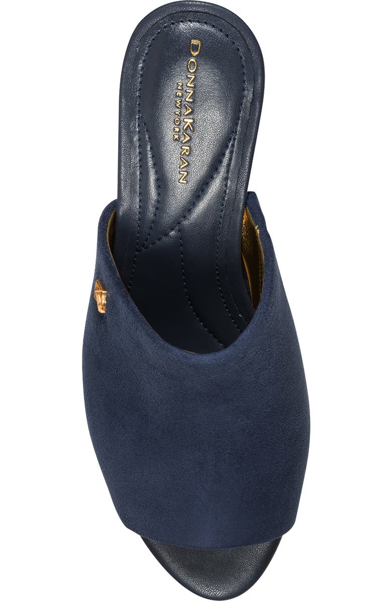 Donna Karan New York Donna Wedge Sandal, Alternate, color, Navy