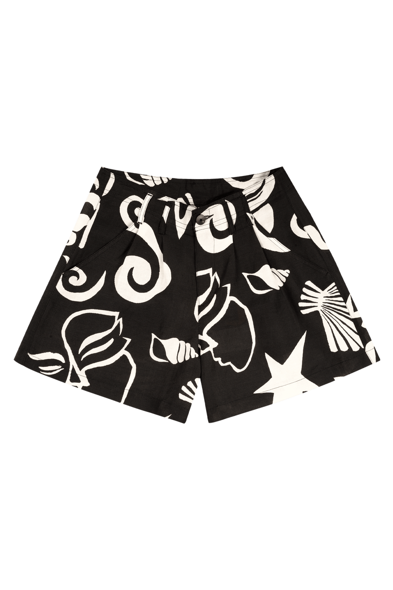 Maximon Pleated Linen Shorts, Main, color, Thalassa