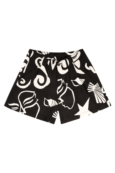 Maximon Pleated Linen Shorts