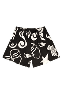 Untitled in Motion Maximon Pleated Linen Shorts
