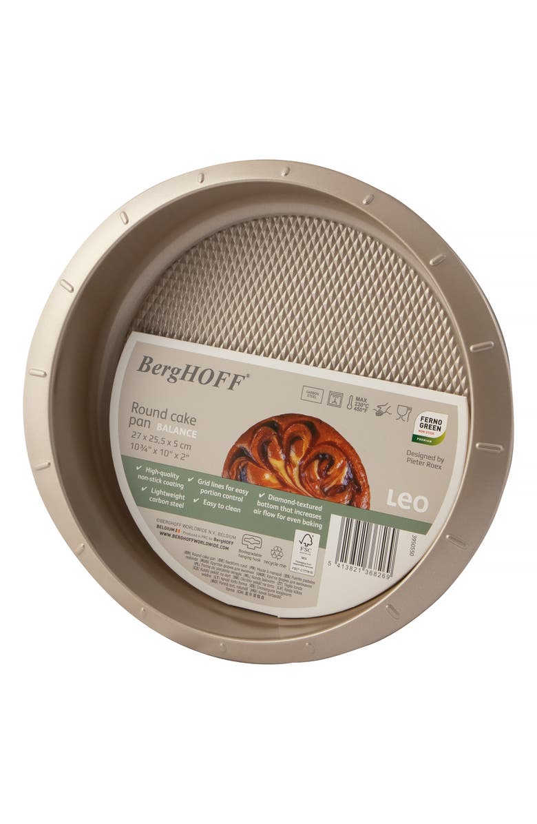 BergHOFF 9" Round Cake Pan, Alternate, color, Latte Brown