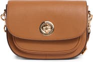 Marc Jacobs Signet Turnlock Leather Saddle Bag