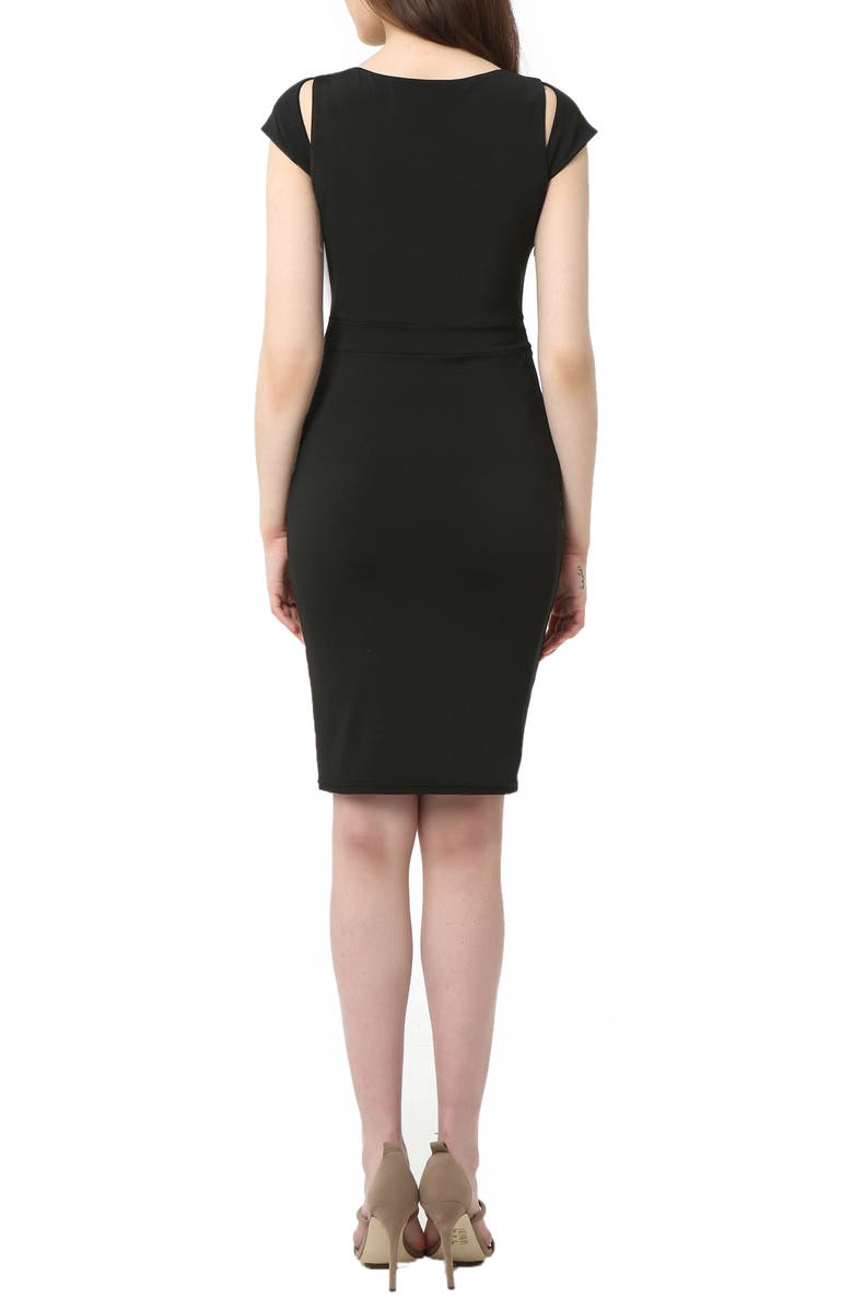 Kimi and Kai Julie Cold Shoulder Body-Con Maternity Dress, Alternate, color,