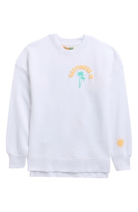 Happiness Oversized Crewneck Sweatshirt