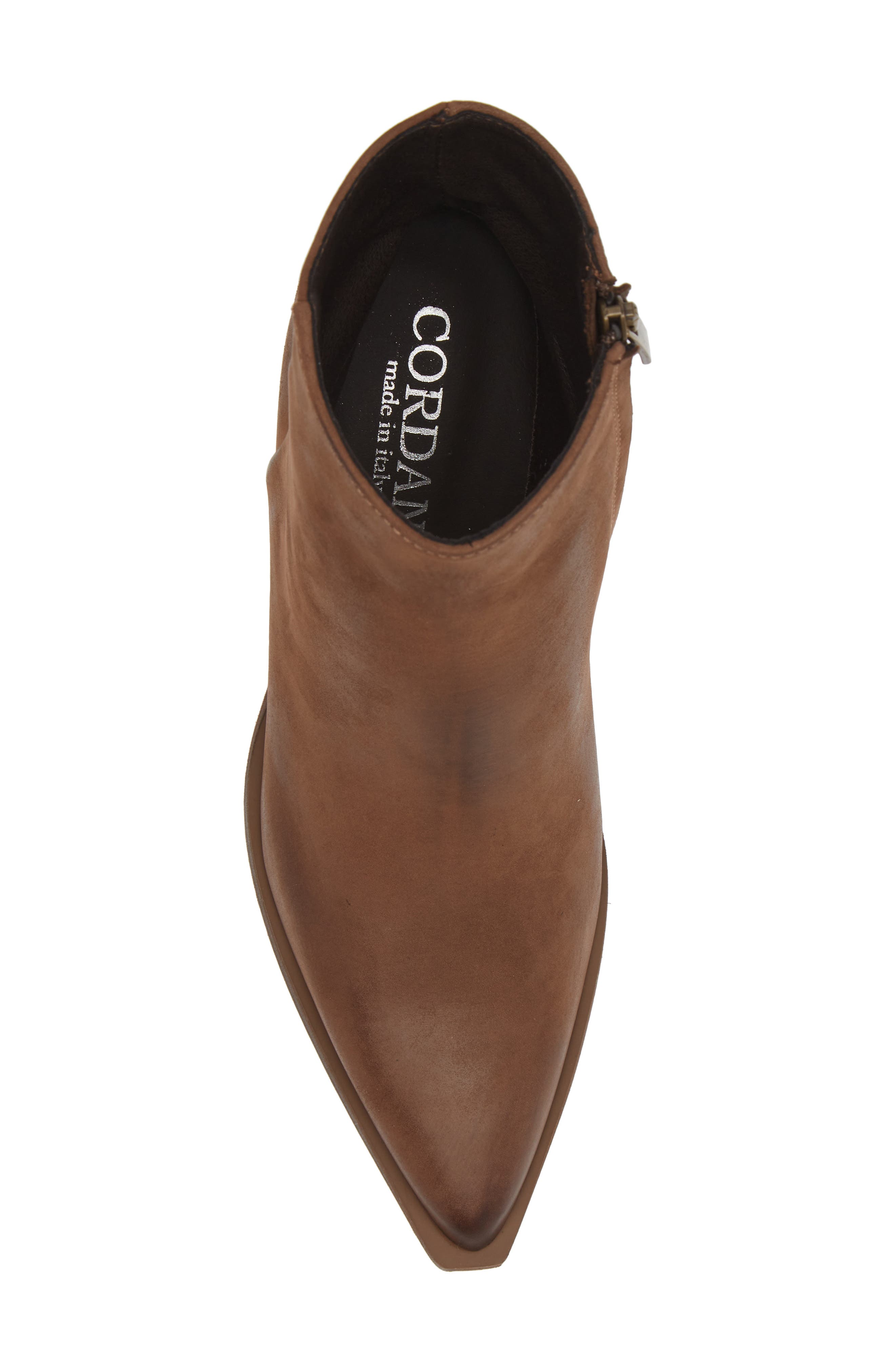 Braydie Block Heel Leather Bootie, Alternate, color, TMORO NUBUCK