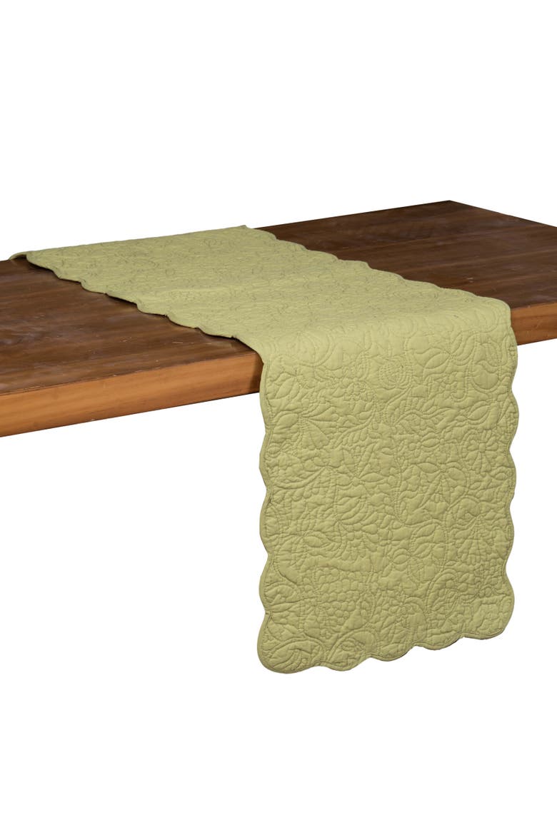 Christiana Machine Wash Runner 14 x 51", Alternate, color, Green