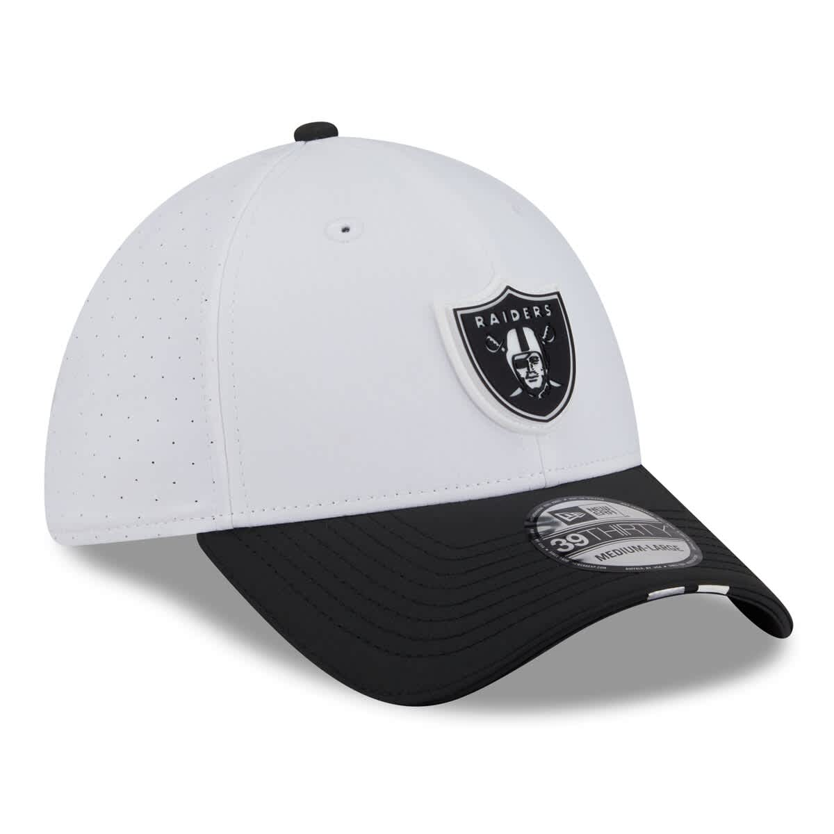 New Era Men's New Era White/Black Las Vegas Raiders 2025 NFL Training ...