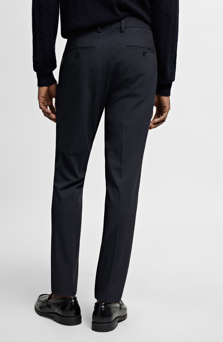 MANGO Superslim Fit Suiting Pants, Alternate, color, Navy