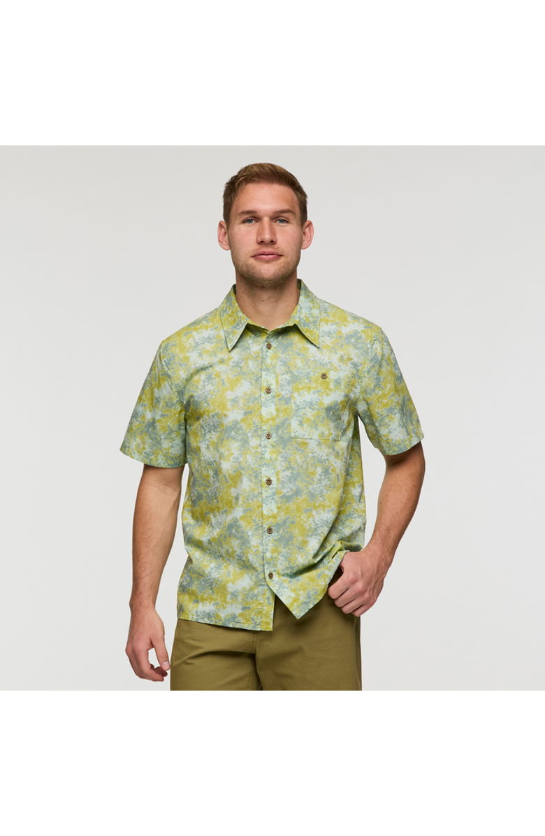 Cotopaxi Estival Button Up Shirt - Print - Men's, Main, color, Galactic Lemongrass