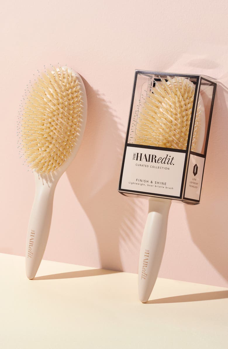 The Hair Edit Finish & Shine Boar Bristle Brush, Alternate, color,