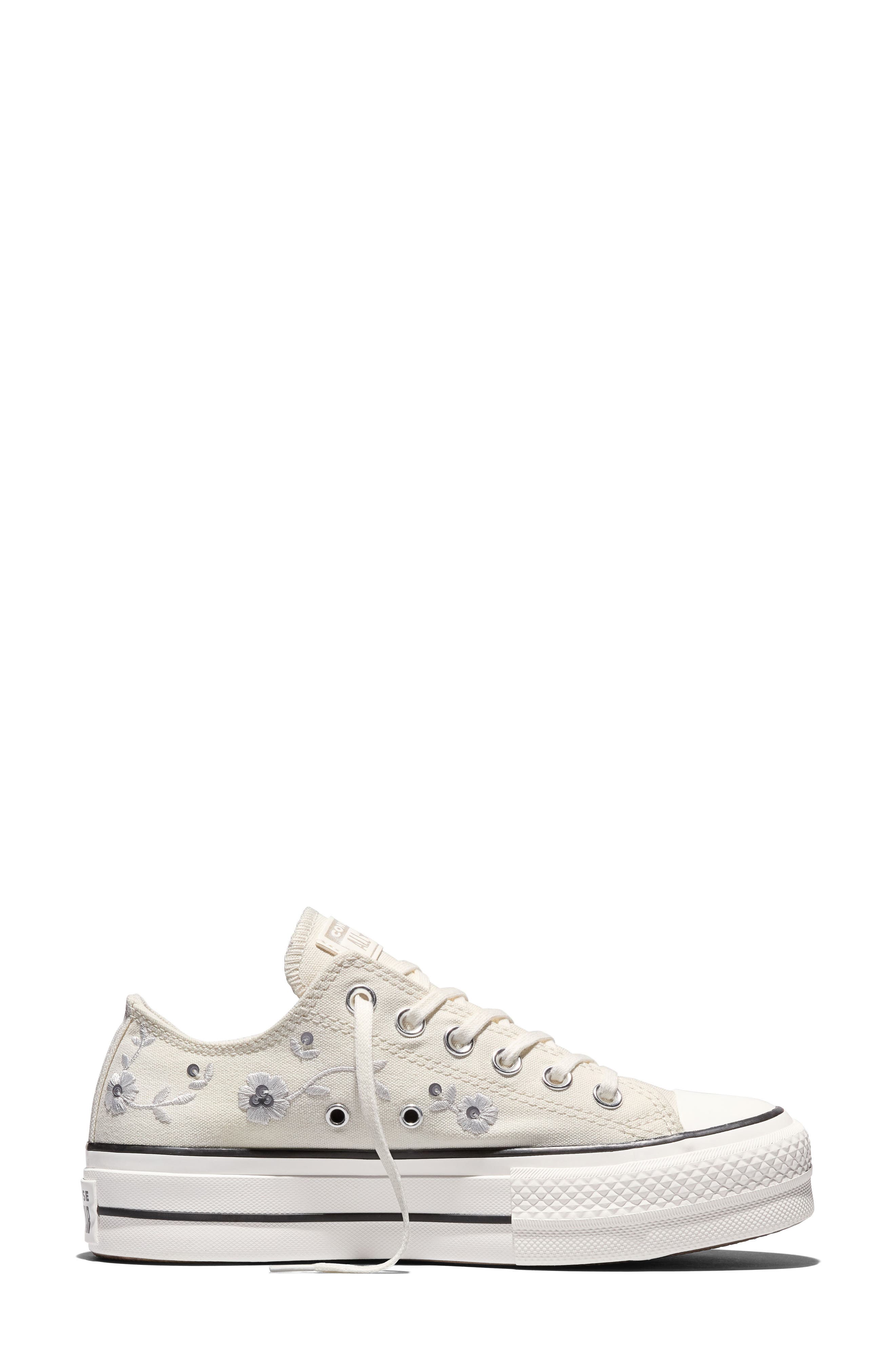 Chuck Taylor® All Star® Lift Platform Sneaker, Alternate, color, VINTAGE WHITE/ BARELY GREY