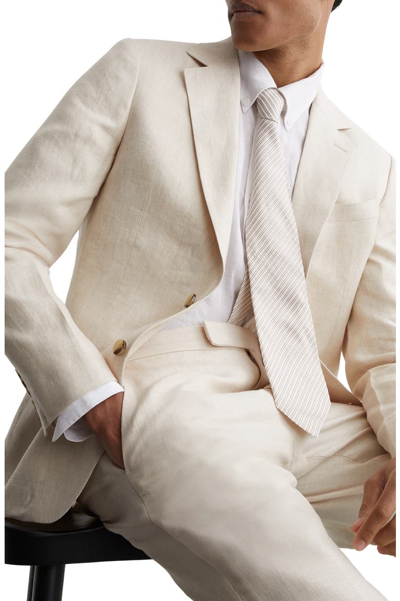 Atlantic linen Blazer, Alternate, color, STONE