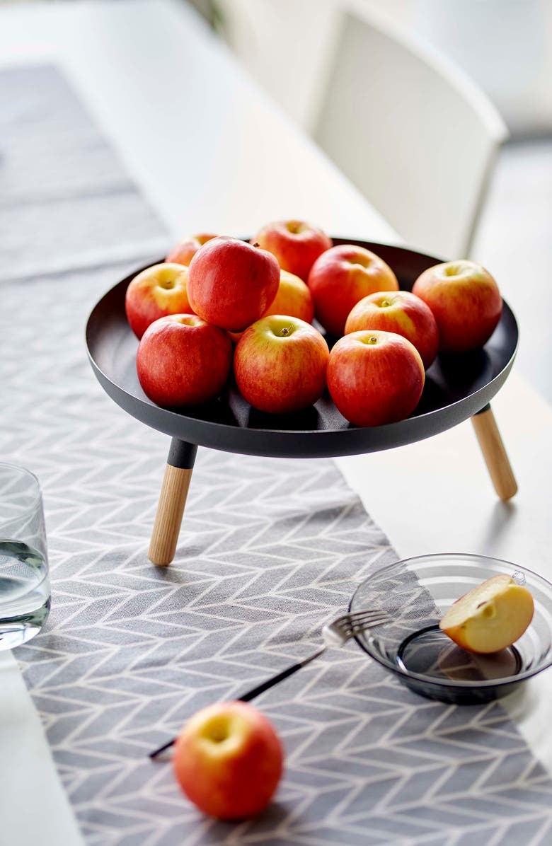 Yamazaki Three-Leg Tray Table, Alternate, color, Black