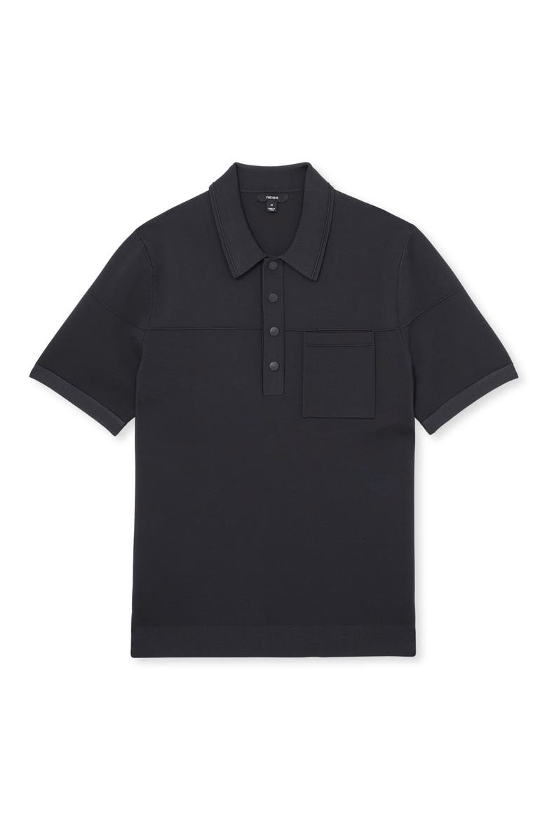 Blinker Seamed Polo, Alternate, color, NAVY