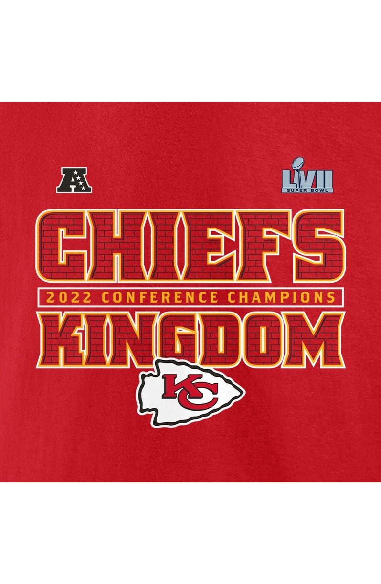 FANATICS Men's Fanatics Branded Red Kansas City Chiefs 2022 AFC Champions Team Slogan T-Shirt, Alternate, color, 