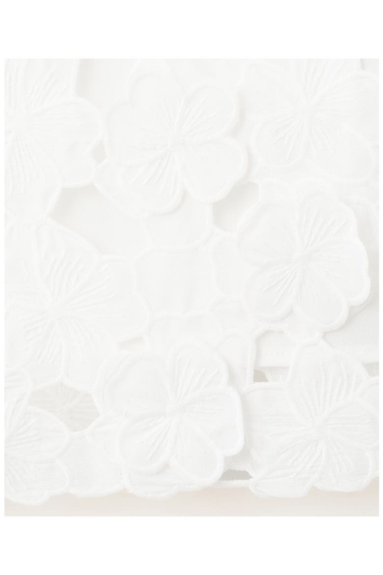 Openwork Floral Cutout Crop Top, Alternate, color, OFF WHITE