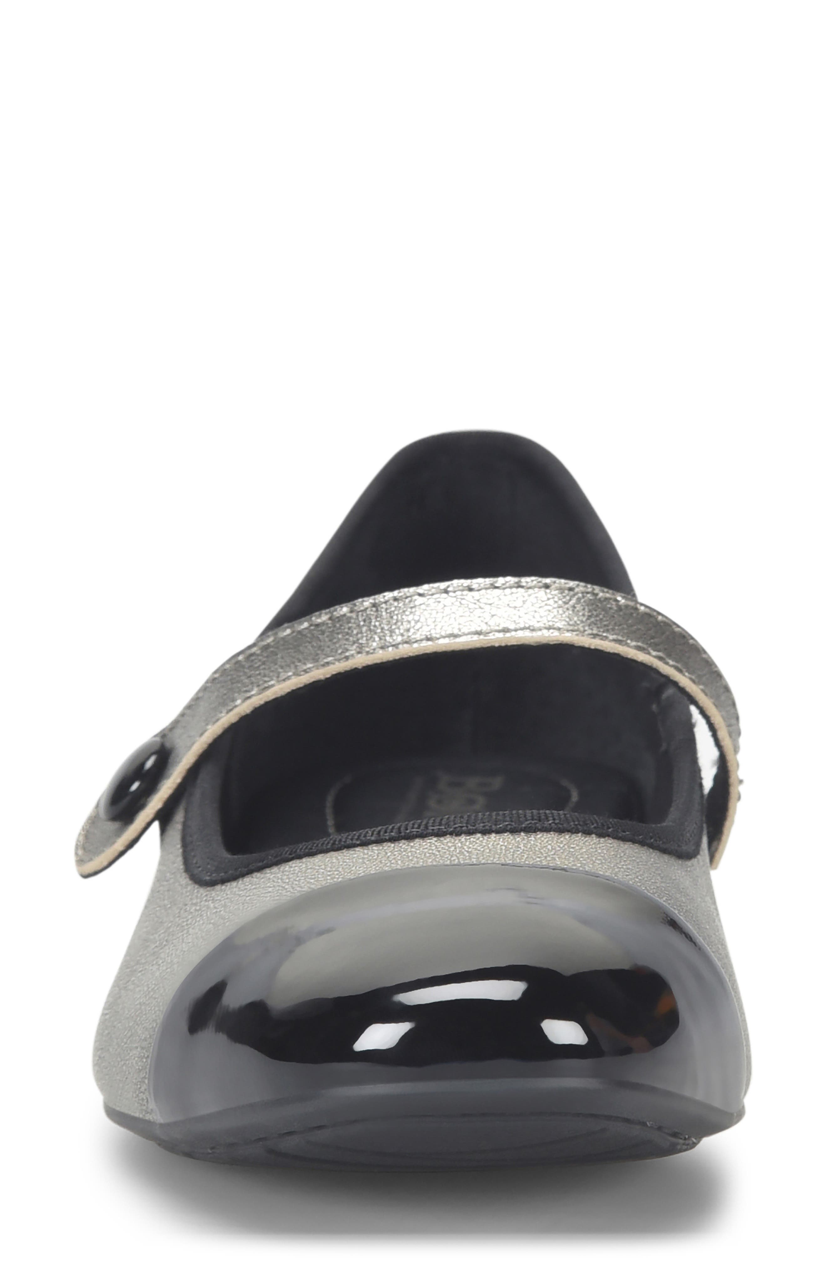 Panda Cap Toe Mary Jane, Alternate, color, SILVER / BLACK