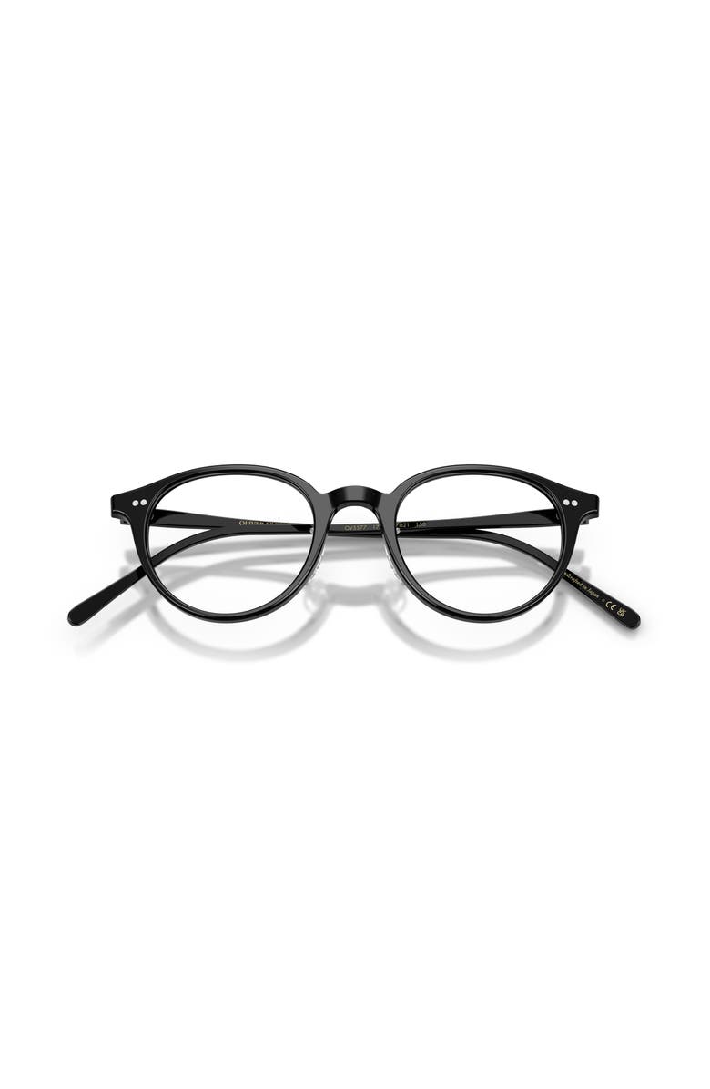 Oliver Peoples 47mm Oval optical glasses, Alternate, color, Black
