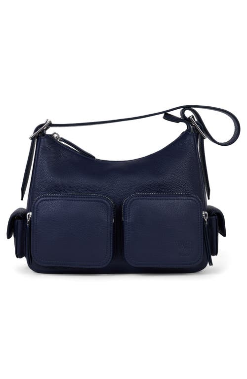 We-ar4 The Cargo Leather Crossbody Bag In Blue