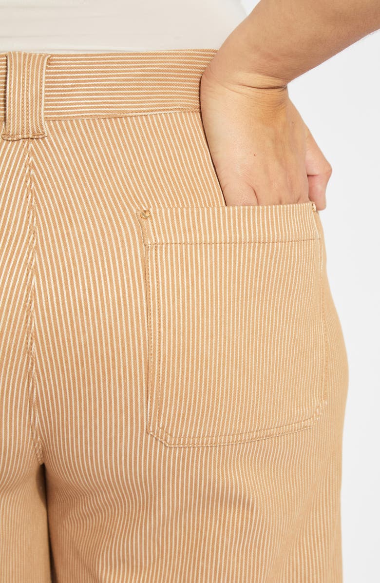 Lysse Analia Striped Wide Leg Jeans, Alternate, color, Cinnamon Sheen Line