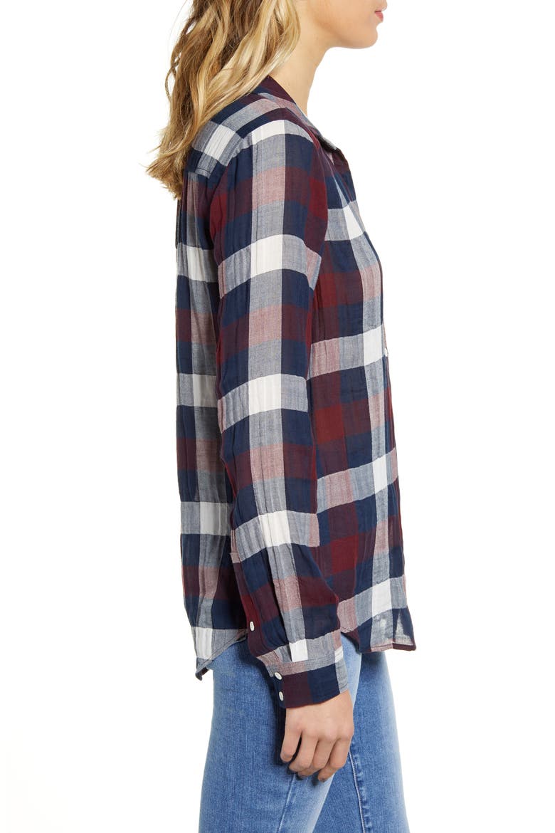 Neve Shirt, Alternate, color, BURGDY