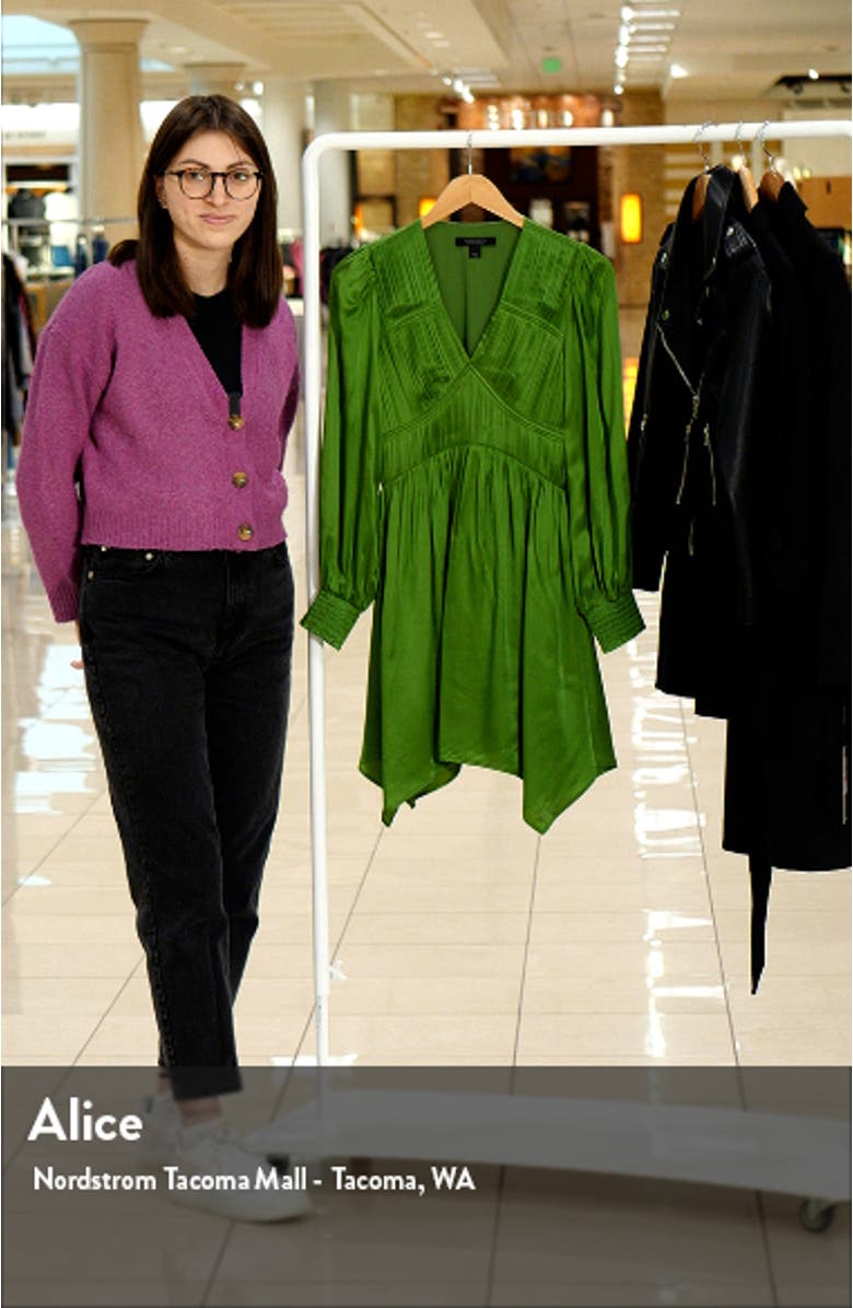 Esta Long Sleeve Asymmetric Hem Dress, sales video thumbnail