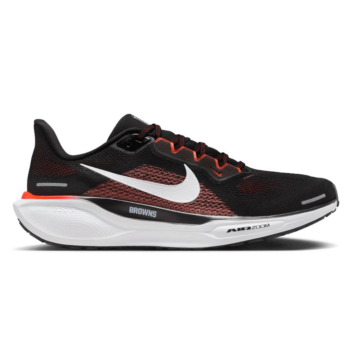 Nike Unisex Nike Black Cleveland Browns Zoom Pegasus 41 Running Shoes, Alternate, color, Black
