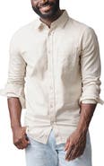 Hope & Henry Long Sleeve Solid Linen Shirt