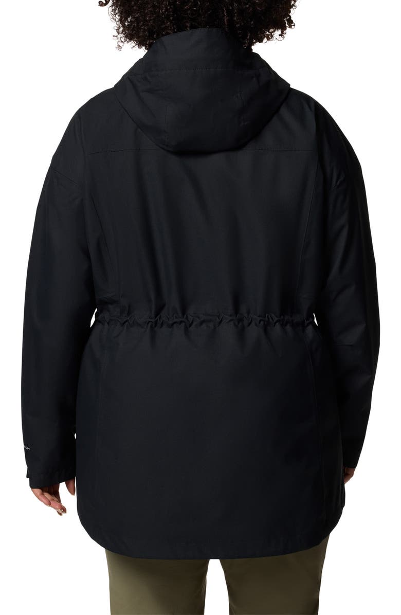 Columbia Hikebound II Long Waterproof Jacket, Alternate, color, Black