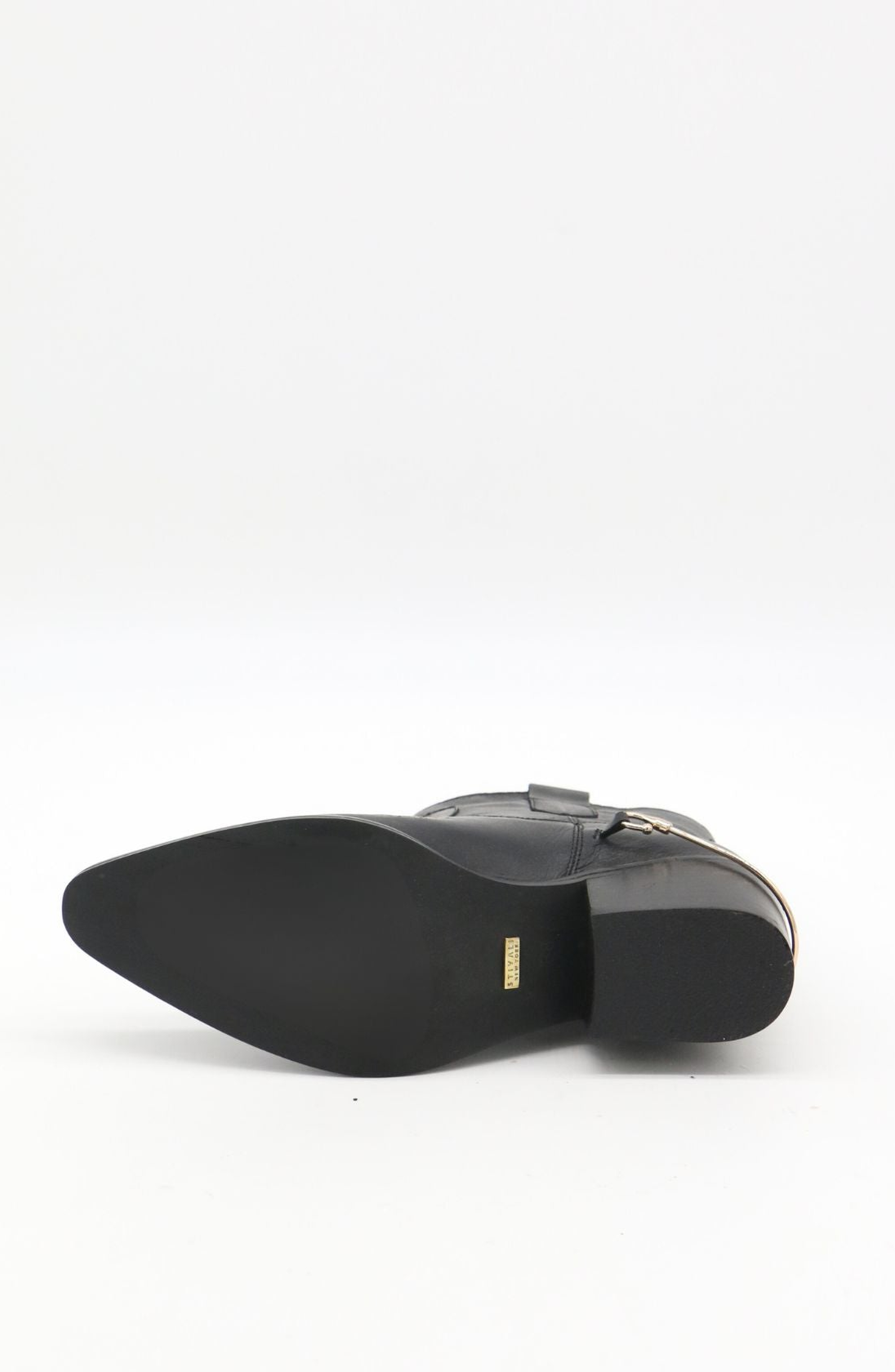 STIVALI NEW YORK Joy Western Cowboy Booties, Alternate, color, Black / Off White