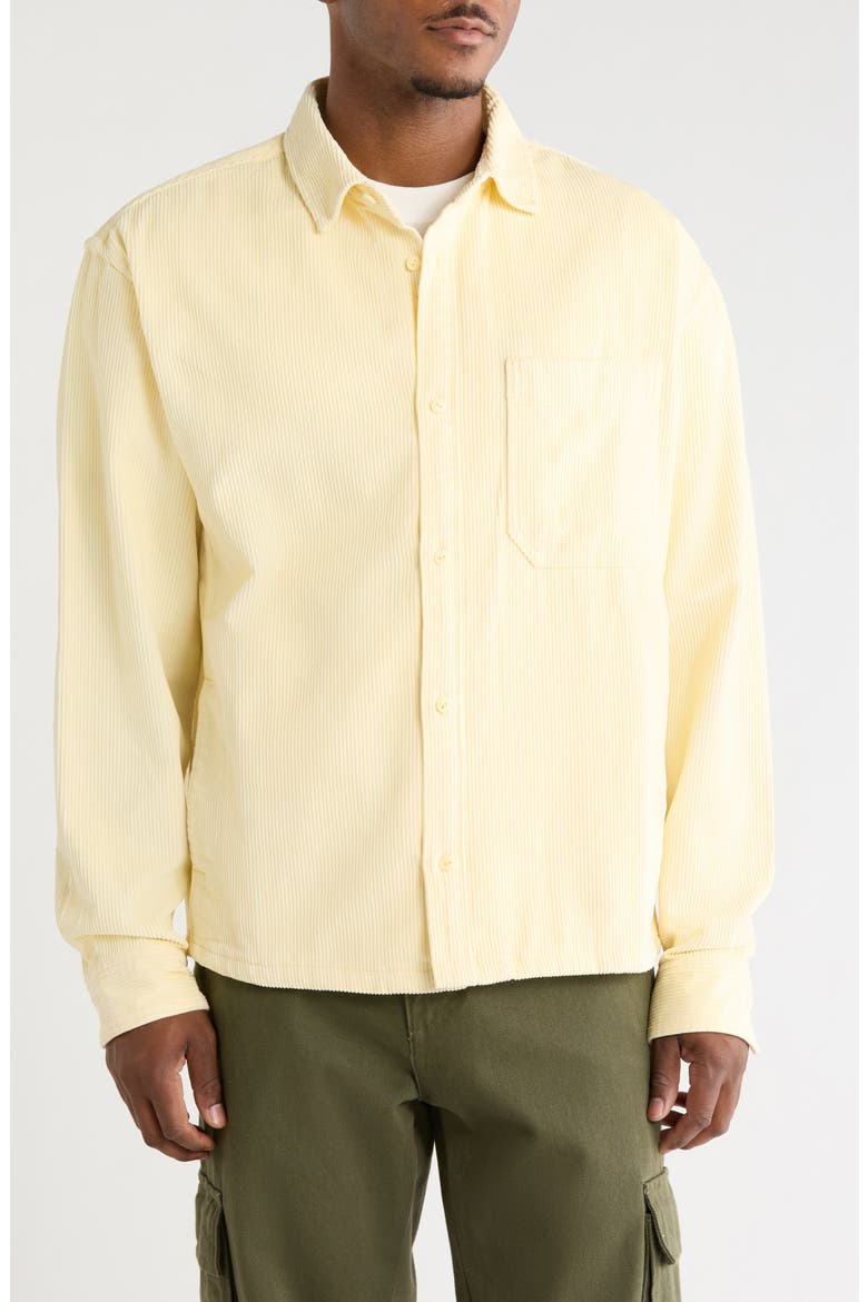 Martinez Cotton Corduroy Overshirt, Alternate, color, ALMOND CRISP