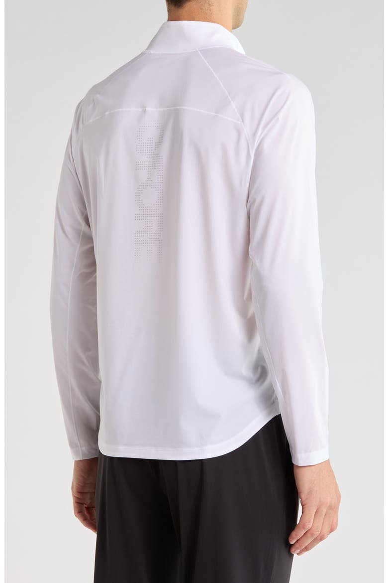Italian Tech Quarter Zip Pullover, Alternate, color, SNOW