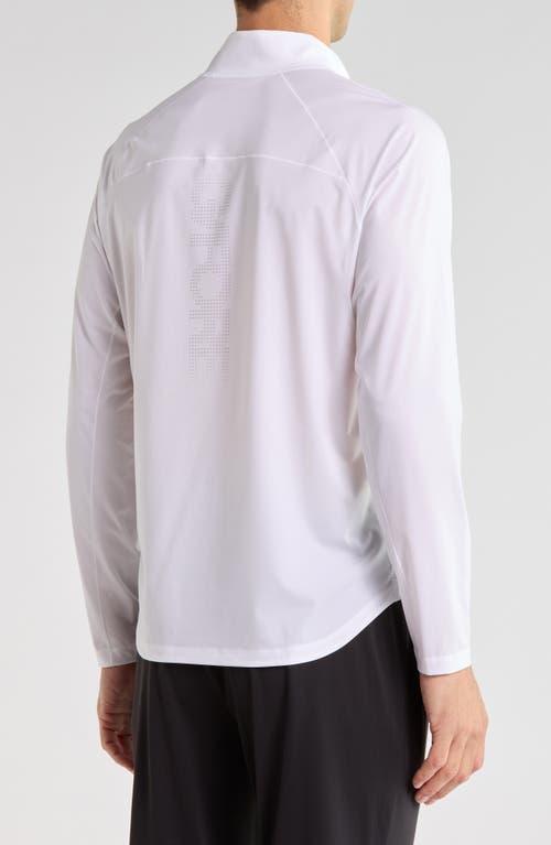 G/fore Italian Tech Quarter Zip Pullover In Snow